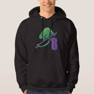 Kinder 8. Geburtstagspartei Lizard Pet Reptil 8 Ja Hoodie