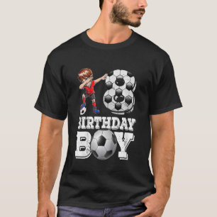 Kinder 8 Jahre alt Dabbing Junge Fußball Spieler 8 T-Shirt