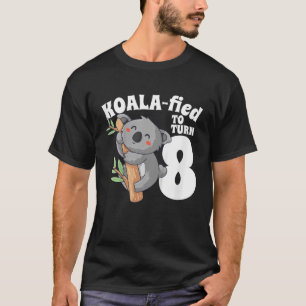Kinder 8 Jahre alt Koala Geburtstag Koalafied Girl T-Shirt
