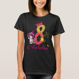 Kinder 8 Jahre alt Mädchen 8. Geburtstag Kleiner C T-Shirt