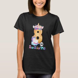 Kinder 8 Jahre alt Phantastisches Einhorn Mädchen  T-Shirt