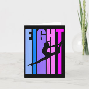 Kinder 8 Jahre Gymnastik Girls Gymnast Tanz D Karte