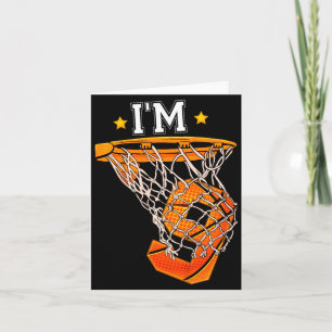 Kinder 9. Geburtstag Basketball 9 Junge Mädchen 6. Karte
