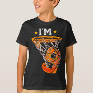 Kinder 9. Geburtstag Basketball 9 Junge Mädchen 6. T-Shirt