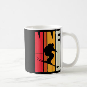 Kinder 9. Geburtstag Boy Retro Ski Langlauf 9 Jahr Kaffeetasse