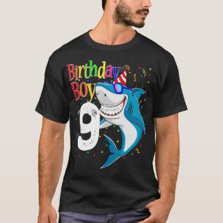 Kinder 9. Geburtstag Junge Hai KieferEinige Neun J T-Shirt