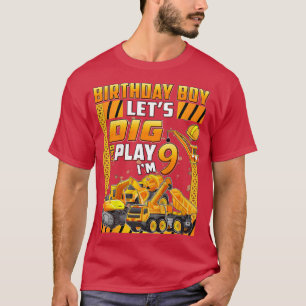 Kinder 9. Geburtstagsparty - LKW-Graben T-Shirt