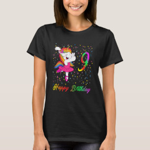 Kinder 9 Jahre alt Ballett Einhorn T-Shirt