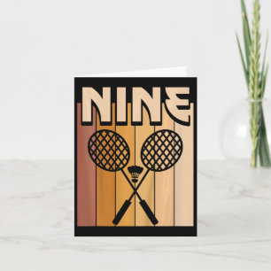 Kinder 9 Jahre alt Dminton Geburtstag Junge 9. Geb Karte