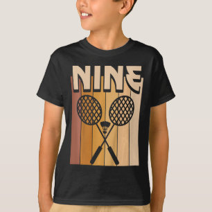 Kinder 9 Jahre alt Dminton Geburtstag Junge 9. Geb T-Shirt