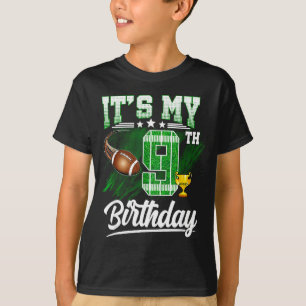 Kinder 9 Jahre alt Es ist mein 9. Geburtstag Fußba T-Shirt