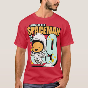 Kinder 9 Jahre alt Geburtstag Junge Astronaut 9. G T-Shirt