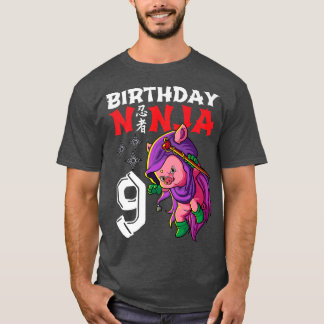 Kinder 9 Jahre alt Kawaii Niedliches Schwein Japan T-Shirt