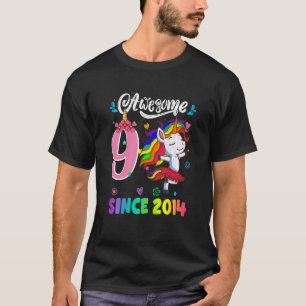 Kinder 9 Jahre alte Mädchen schlucken Einhorn Phan T-Shirt