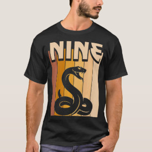 Kinder 9 Jahre alte Schlange Geburtstagskind Mädch T-Shirt