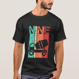 Kinder 9 Jahre alter Bauwagen Geburtstag 9. T-Shirt