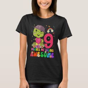 Kinder 9 Jahre Jungen Mädchen Niedlich Dinosaurier T-Shirt