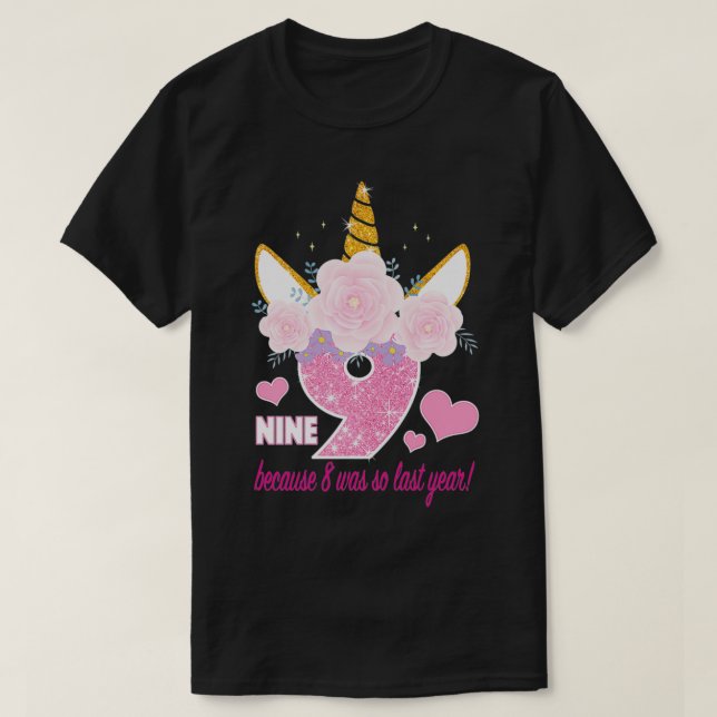 Kinder 9 (neun), weil 8 (acht) war so im letzten J T-Shirt (Design vorne)