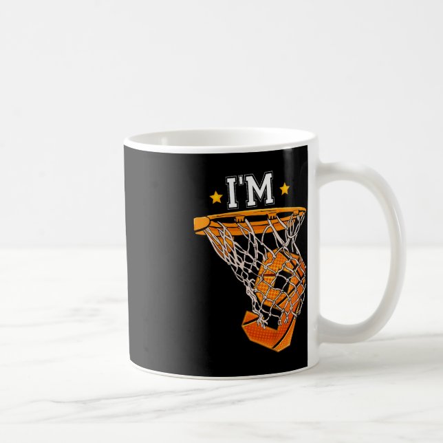 Kinder 9th Birthday Basketball I m 9 Boy Girl 6th  Kaffeetasse (Rechts)