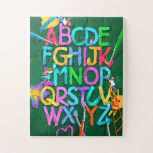 Kinder ABCs Alphabet Jigsaw Puzzle