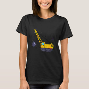 Kinder Abrissbirne Bagger Für Bauarbeit T-Shirt