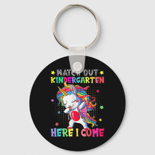 Kinder achten auf den Kindergarten, hier komme ich Schlüsselanhänger