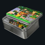 Kinder afrikanische Safari-Tiere Puzzle<br><div class="desc">Ein Niedliches Puzzle aus Jigsaw,  das mit einer Gruppe afrikanischer Cartoon für Kinder entworfen wurde.</div>