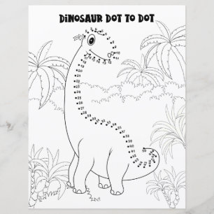 Kinder Aktivität Dinosaurier Verbinden Sie die Pun