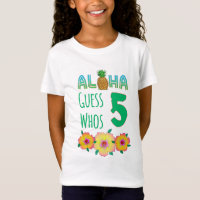 Kinder Aloha Tropical Luau 5 Jahre alt Geburtstag
