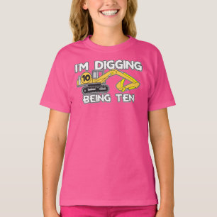 Kinder am 10. Geburtstag werde ich zehnten T - Shi T-Shirt