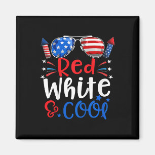 Kinder am 4. Juli rot-weiße und Coole Patriotische Magnet