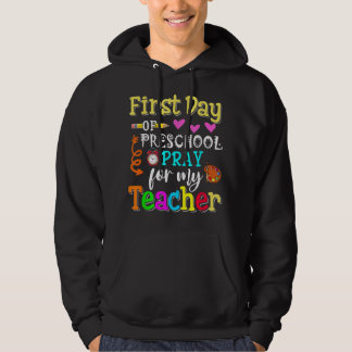 Kinder am ersten Tag der Vorschulzeit beten für me Hoodie