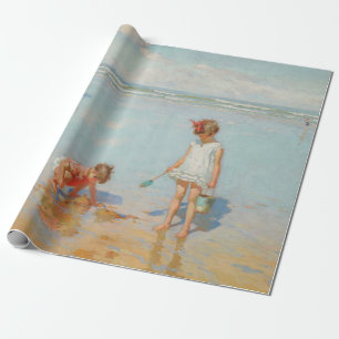 Kinder am Meer (Sommerstrand) Geschenkpapier