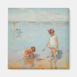 Kinder am Meer (Sommerstrand) Magnet