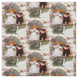 Kinder am Spiel Stoff