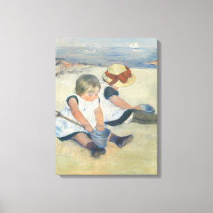 Kinder am Strand, 1884 Leinwanddruck
