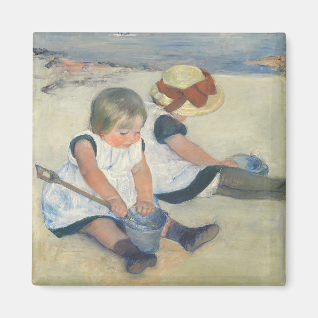 Kinder am Strand, 1884 Magnet (Vorne)