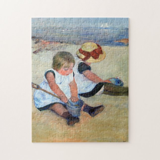 Kinder am Strand, Cassatt Puzzle (Vertikal)