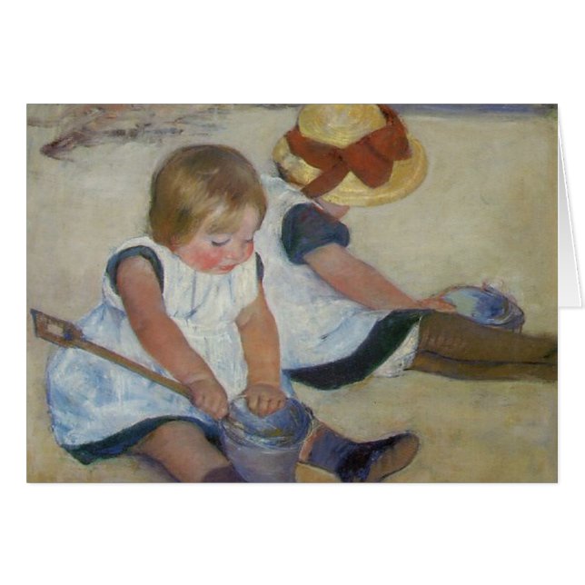 Kinder am Strand, Mary Cassatt (Vorderseite (Horizontal))