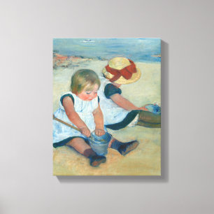 Kinder am Strand   Mary Cassatt Leinwanddruck