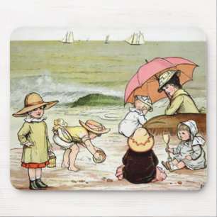 Kinder am Strand Mousepad