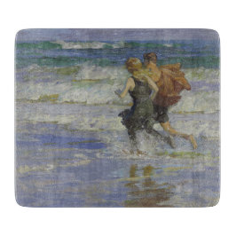 Kinder am Strand (von Edward Henry Potthast) Schneidebrett