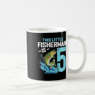 Kinder-Angeln-Geburtstags-Shirt 5 Jahre alter Jung Kaffeetasse