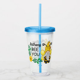 Kinder anpassen Bee You Akrylus Tumbler Acryltrinkbecher