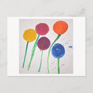 Kinder-Aquarell-Ankündigungspostkarte Ankündigungspostkarte