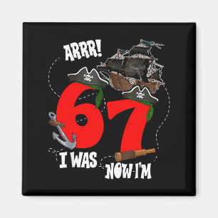 Kinder arrr war 6 7 Piraten Thema 7. Geburtstag Ju Magnet