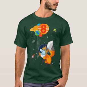 Kinder Astronaut 8. Geburtstag für Astronautenkost T-Shirt