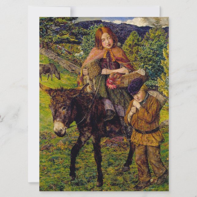 Kinder auf dem Markt Karte (Vorderseite)