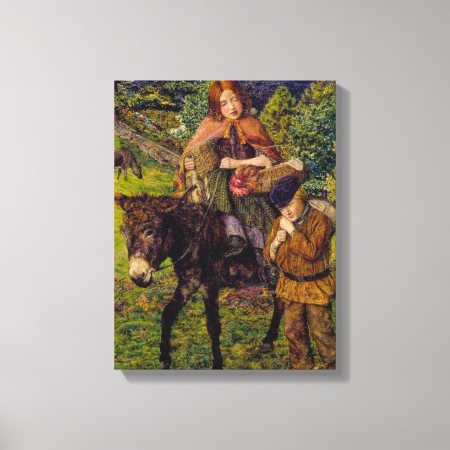 Kinder auf dem Markt (von John Lee) Leinwanddruck (Vorderseite)