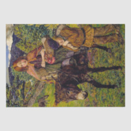 Kinder auf dem Markt (von John Lee) Seidenpapier